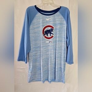 Nike Blue Womens Shirt with Cubs Logo